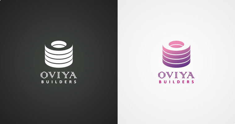 Oviya Builders Logo Design Oviya Builders Logo Design