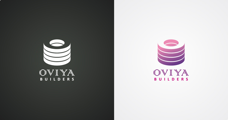 Oviya Builders Logo Design