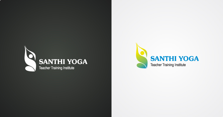 Santhi Yoga Teacher Training Institute Logo Design Santhi Yoga Teacher Training Institute Logo Design